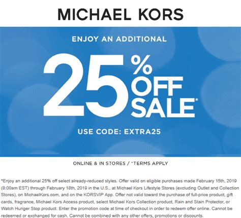 michael kors online coupon|Michael Kors discount coupons.